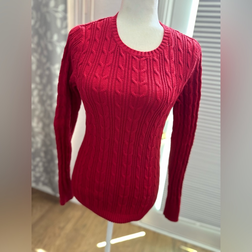 Read, cableknit, sweater, size small